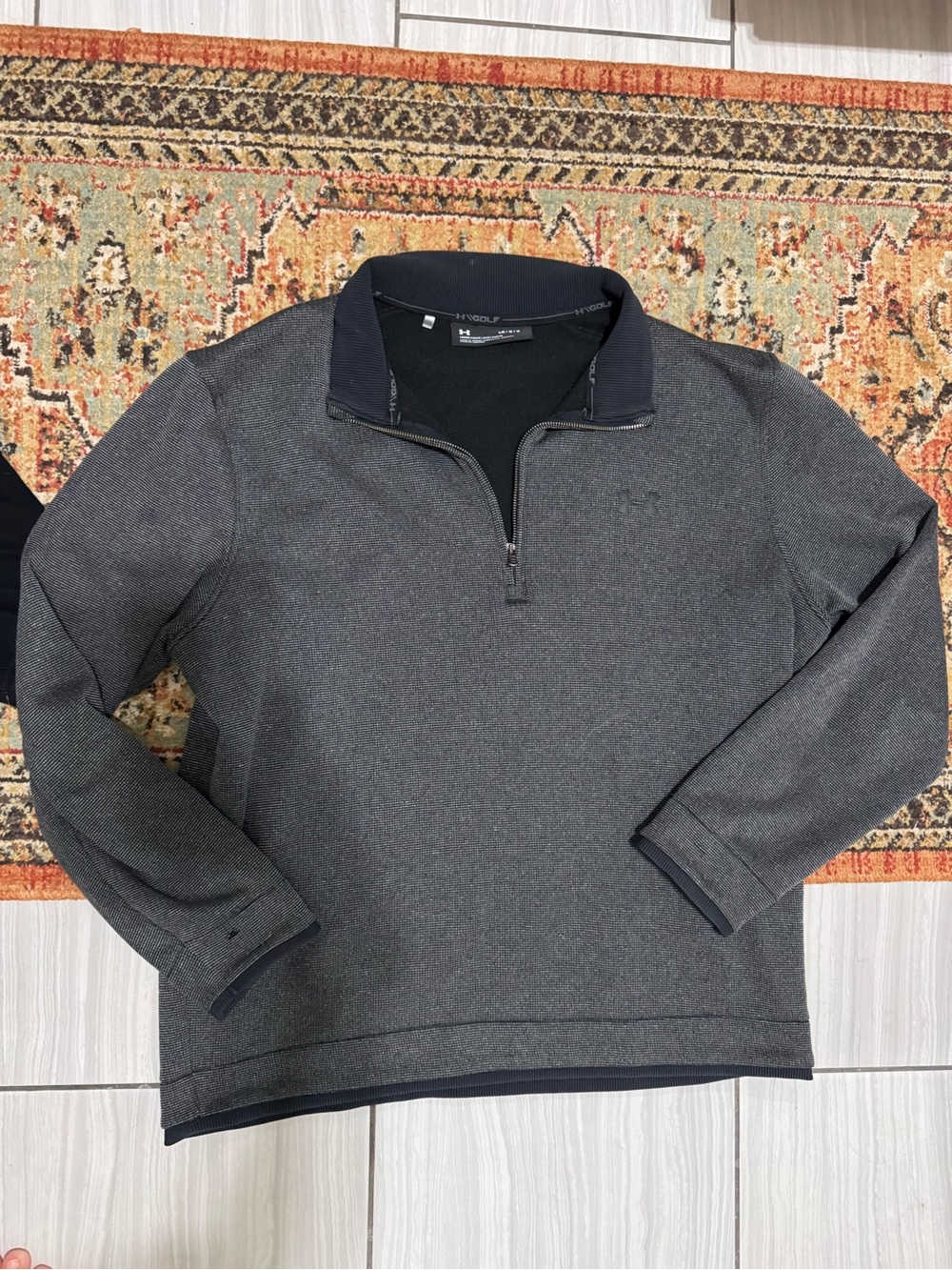 Men's under armour Quarter-Zip Heather Gray Sweater